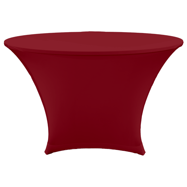 STREÇ YUVARLAK BANKET MASA ÖRTÜSÜ - 220 GR STREÇ KIRMIZI - 120 cm Çap - OCEAN