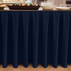 BOX PİLE MASA ETEKLİĞİ (SKIRTING) STANDART ÖLÇÜ MARINE MAVİ -  470 Cm Genişlik x 73 Cm Yükseklik
