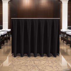 BOX PİLE MASA ETEKLİĞİ (SKIRTING) STANDART ÖLÇÜ ANTRASİT -  470 Cm Genişlik x 73 Cm Yükseklik