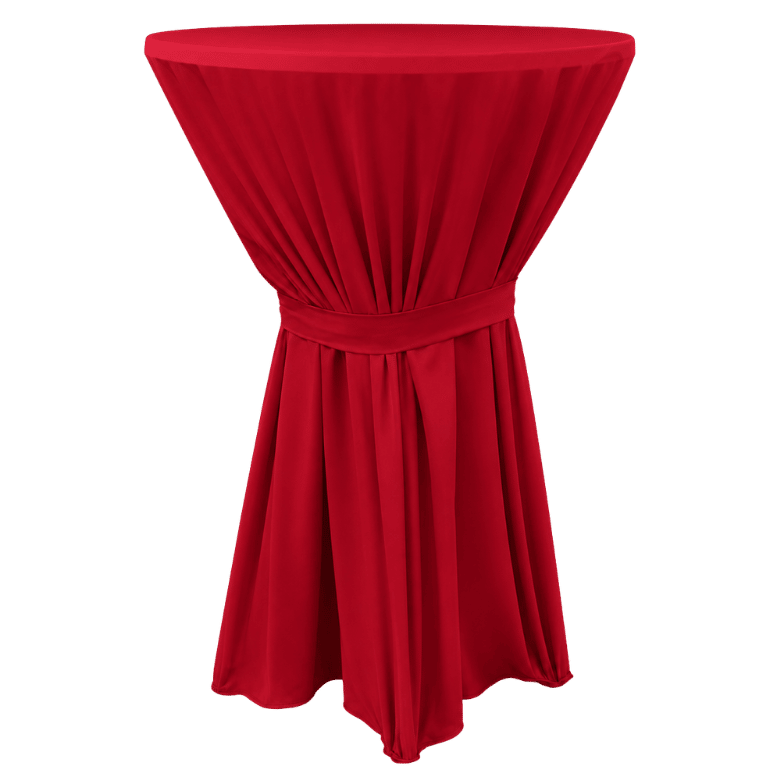 TOSCANA BİSTRO MASA ÖRTÜSÜ 80 cm Çap - KIRMIZI