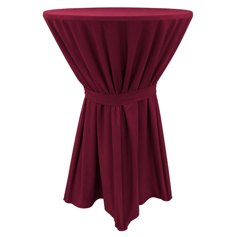 TOSCANA BİSTRO MASA ÖRTÜSÜ 70 cm Çap - BORDO