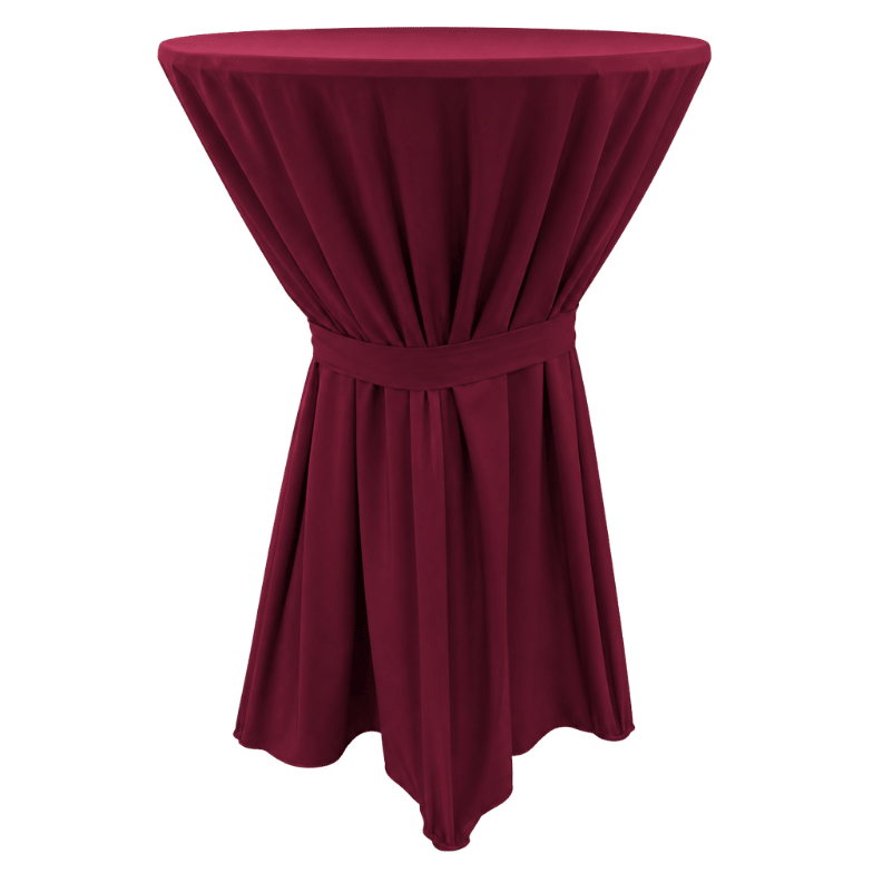 TOSCANA BİSTRO MASA ÖRTÜSÜ 80 cm Çap - BORDO