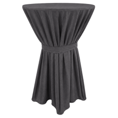 TOSCANA BİSTRO MASA ÖRTÜSÜ 60 cm Çap - ANTRASİT