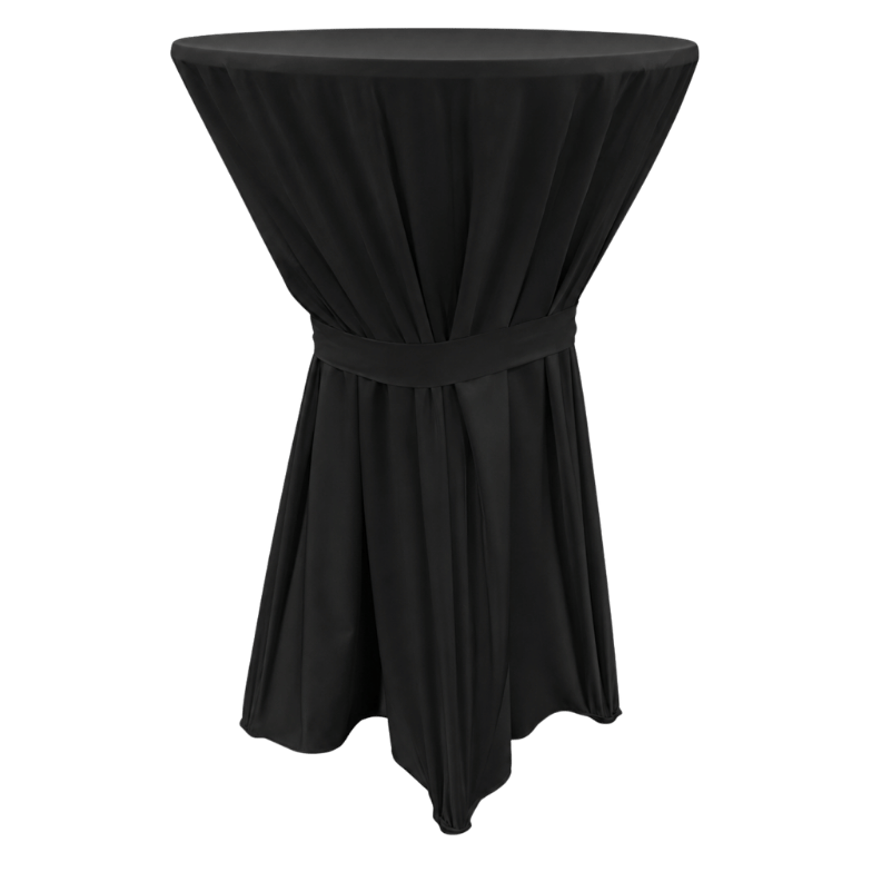 TOSCANA BİSTRO MASA ÖRTÜSÜ 60 cm Çap - SİYAH
