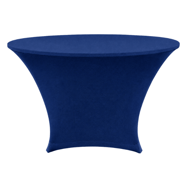 STREÇ YUVARLAK BANKET MASA ÖRTÜSÜ - 220 GR STREÇ CORN MAVİ - 120 cm Çap - BI STRETCH