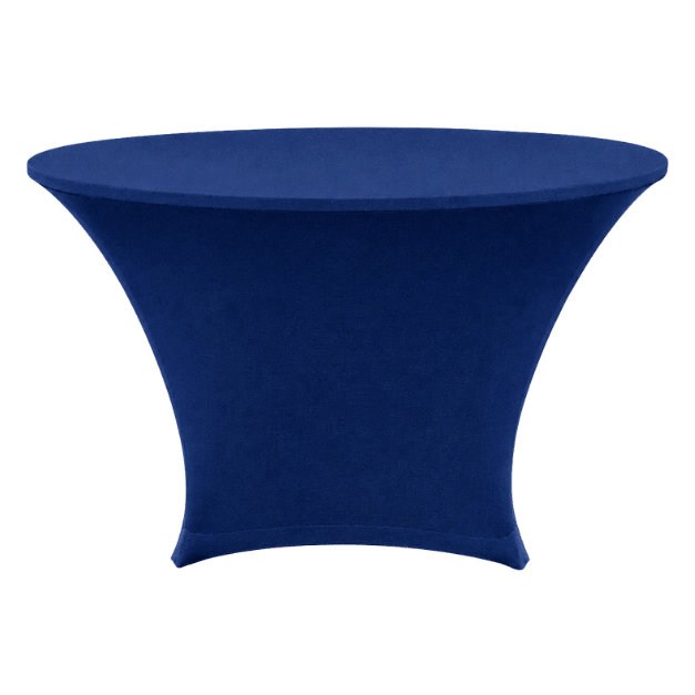 STREÇ YUVARLAK BANKET MASA ÖRTÜSÜ - 220 GR STREÇ CORN MAVİ - 180 cm Çap - BI STRETCH