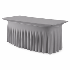STREÇ FLOW DİKDÖRTGEN BANKET MASA ÖRTÜSÜ GRİ - En : 90 cm Boy: 160 cm Yükseklik : 73 cm