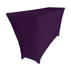 STREÇ DİKDÖRTGEN BANKET MASA ÖRTÜSÜ - 4 TARAFI KAPALI 220 GR STREÇ En : 70 cm Boy: 160 cm Yükseklik : 73 cm - MOR