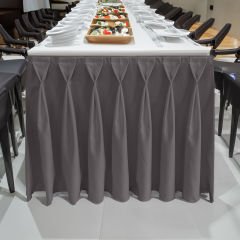 DIAMOND MASA ETEKLİĞİ (SKIRTING) STANDART ÖLÇÜ GRİ - 390 Cm Genişlik x 73 Cm Yükseklik