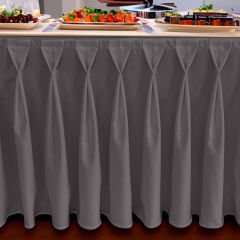 DIAMOND MASA ETEKLİĞİ (SKIRTING) STANDART ÖLÇÜ GRİ - 390 Cm Genişlik x 73 Cm Yükseklik