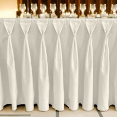 DIAMOND MASA ETEKLİĞİ (SKIRTING) STANDART ÖLÇÜ EKRU - 510 Cm Genişlik x 73 Cm Yükseklik