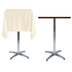 KARE BİSTRO MASA ÖRTÜSÜ EKRU - En : 60 cm Boy: 60 cm