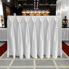 DIAMOND MASA ETEKLİĞİ (SKIRTING) STANDART ÖLÇÜ BEYAZ -  470 Cm Genişlik x 73 Cm Yükseklik