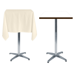 KARE BİSTRO MASA ÖRTÜSÜ EKRU - En : 70 cm Boy: 70 cm