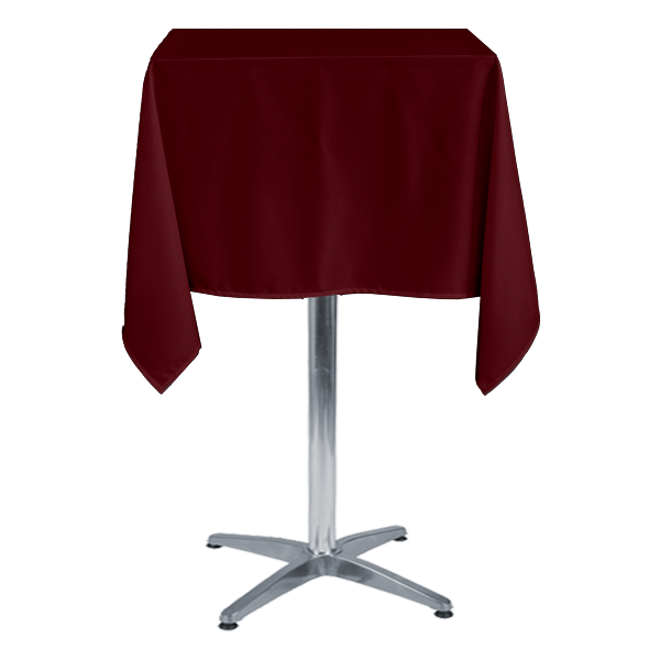KARE BİSTRO MASA ÖRTÜSÜ BORDO - En : 70 cm Boy: 70 cm