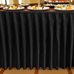DIAMOND MASA ETEKLİĞİ (SKIRTING) STANDART ÖLÇÜ SİYAH -  470 Cm Genişlik x 73 Cm Yükseklik