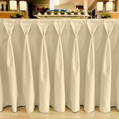 DIAMOND MASA ETEKLİĞİ (SKIRTING) STANDART ÖLÇÜ KREM - 480 Cm Genişlik x 73 Cm Yükseklik