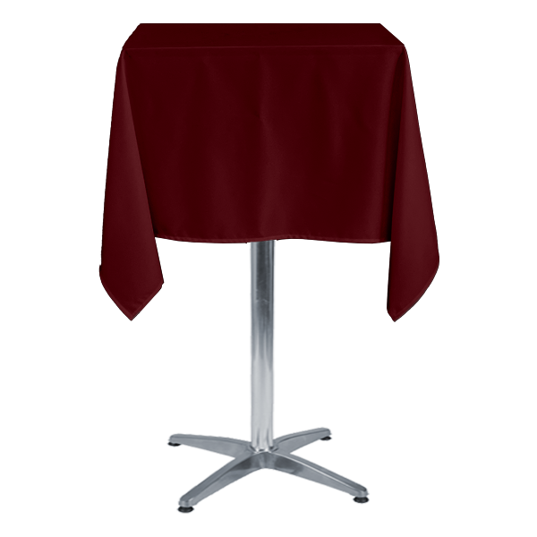 KARE BİSTRO MASA ÖRTÜSÜ BORDO - En : 110 cm Boy: 110 cm