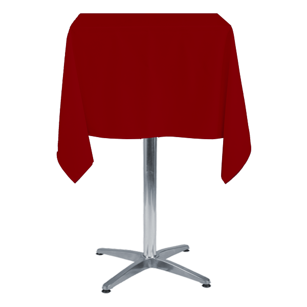 KARE BİSTRO MASA ÖRTÜSÜ KIRMIZI - En : 120 cm Boy: 120 cm