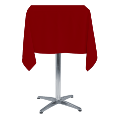 KARE BİSTRO MASA ÖRTÜSÜ KIRMIZI - En : 80 cm Boy: 80 cm