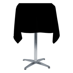 KARE BİSTRO MASA ÖRTÜSÜ SİYAH - En : 80 cm Boy: 80 cm
