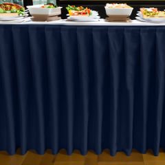 AKORDİYON MASA ETEKLİĞİ (SKIRTING) STANDART ÖLÇÜ MARINE MAVİ - 410 Cm Genişlik x 73 Cm Yükseklik