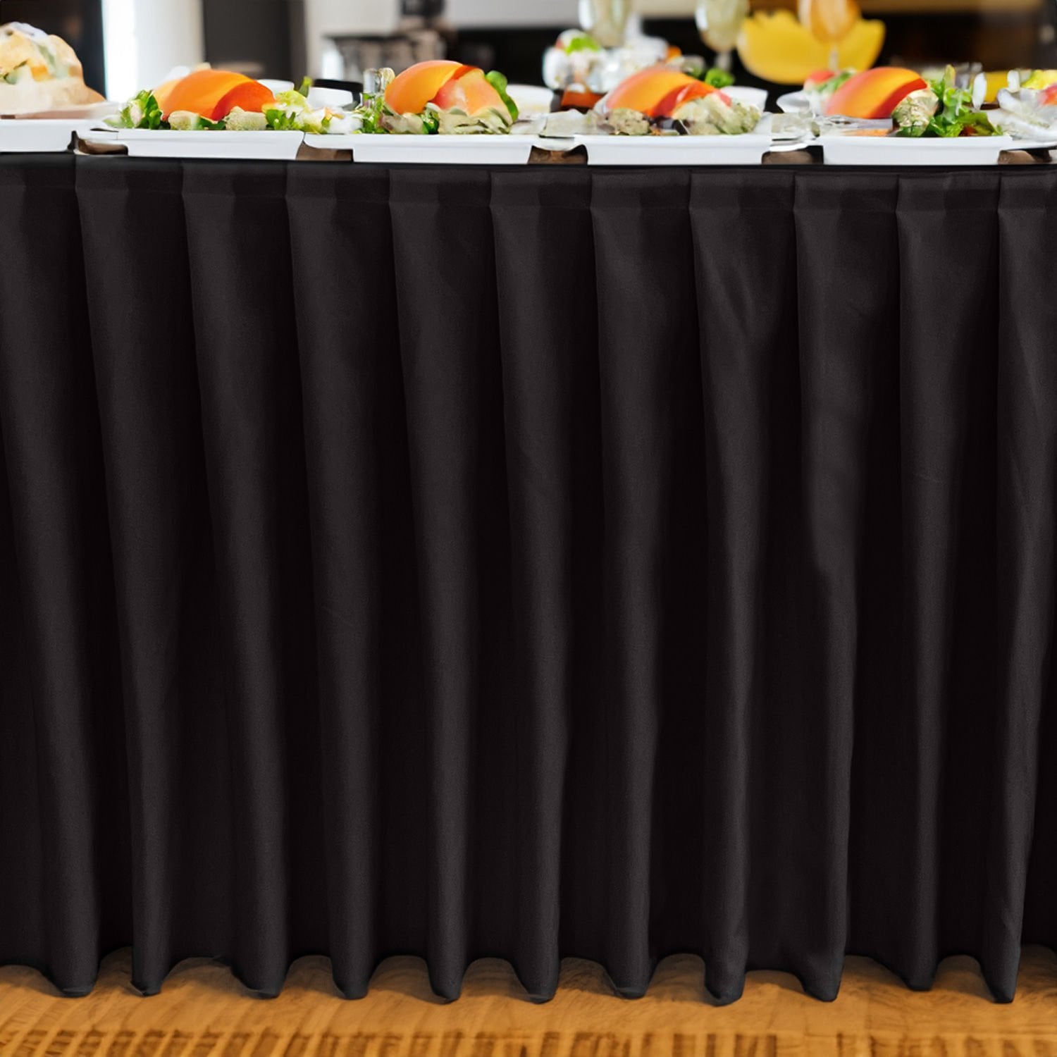 AKORDİYON MASA ETEKLİĞİ (SKIRTING) STANDART ÖLÇÜ ANTRASİT - 410 Cm Genişlik x 73 Cm Yükseklik