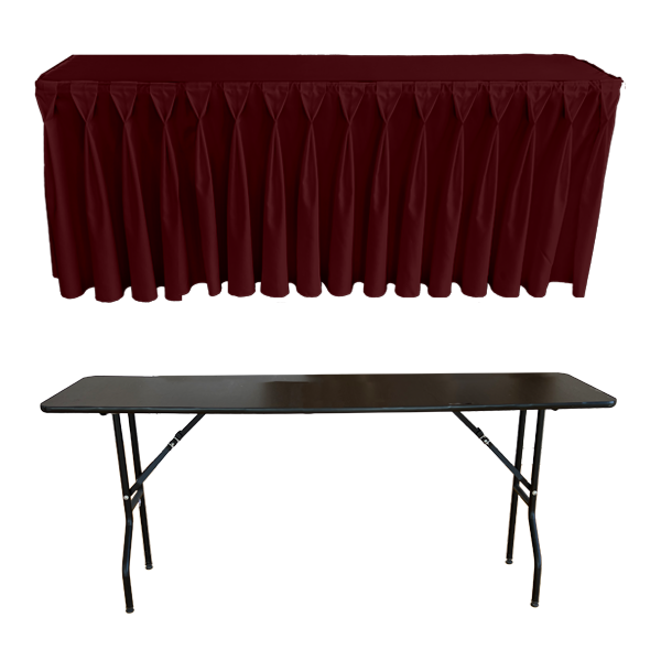 DIAMOND PİLE DİKDÖRTGEN BANKET MASA ÖRTÜSÜ BORDO - En : 70 cm Boy: 120 cm Yükseklik : 73 cm