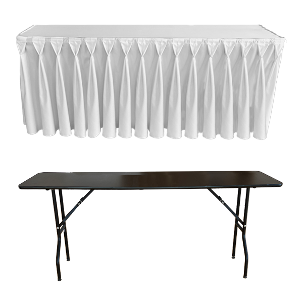DIAMOND PİLE DİKDÖRTGEN BANKET MASA ÖRTÜSÜ BEYAZ - En : 70 cm Boy: 140 cm Yükseklik : 73 cm