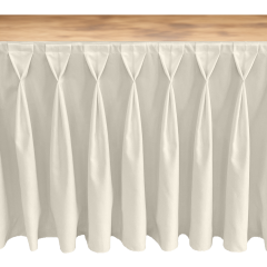MASA ETEKLİĞİ (SKIRTING) ÖZEL ÖLÇÜ DIAMOND PİLE (%250 Pile) - EKRU