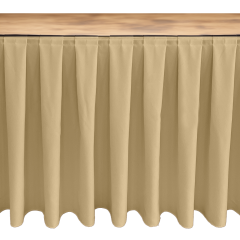 MASA ETEKLİĞİ (SKIRTING) ÖZEL ÖLÇÜ BOX PİLE (%250 Pile) - KREM