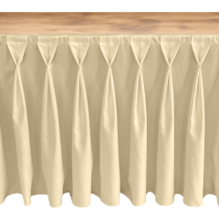 MASA ETEKLİĞİ (SKIRTING) ÖZEL ÖLÇÜ DIAMOND PİLE (%250 Pile) - KREM