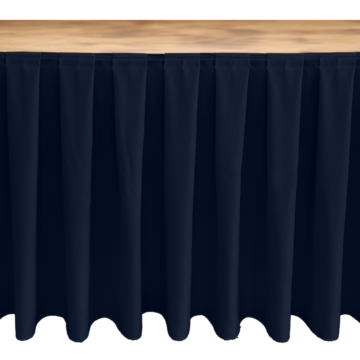 MASA ETEKLİĞİ (SKIRTING) ÖZEL ÖLÇÜ BOX PİLE (%250 Pile) - MARINE MAVİ