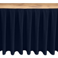 MASA ETEKLİĞİ (SKIRTING) ÖZEL ÖLÇÜ BOX PİLE (%250 Pile) - MARINE MAVİ