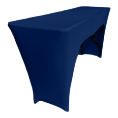 STREÇ DİKDÖRTGEN BANKET MASA ÖRTÜSÜ - 3 TARAFI KAPALI 220 GR STREÇ En : 90 cm Boy: 140 cm Yükseklik : 73 cm - MARINE MAVİ