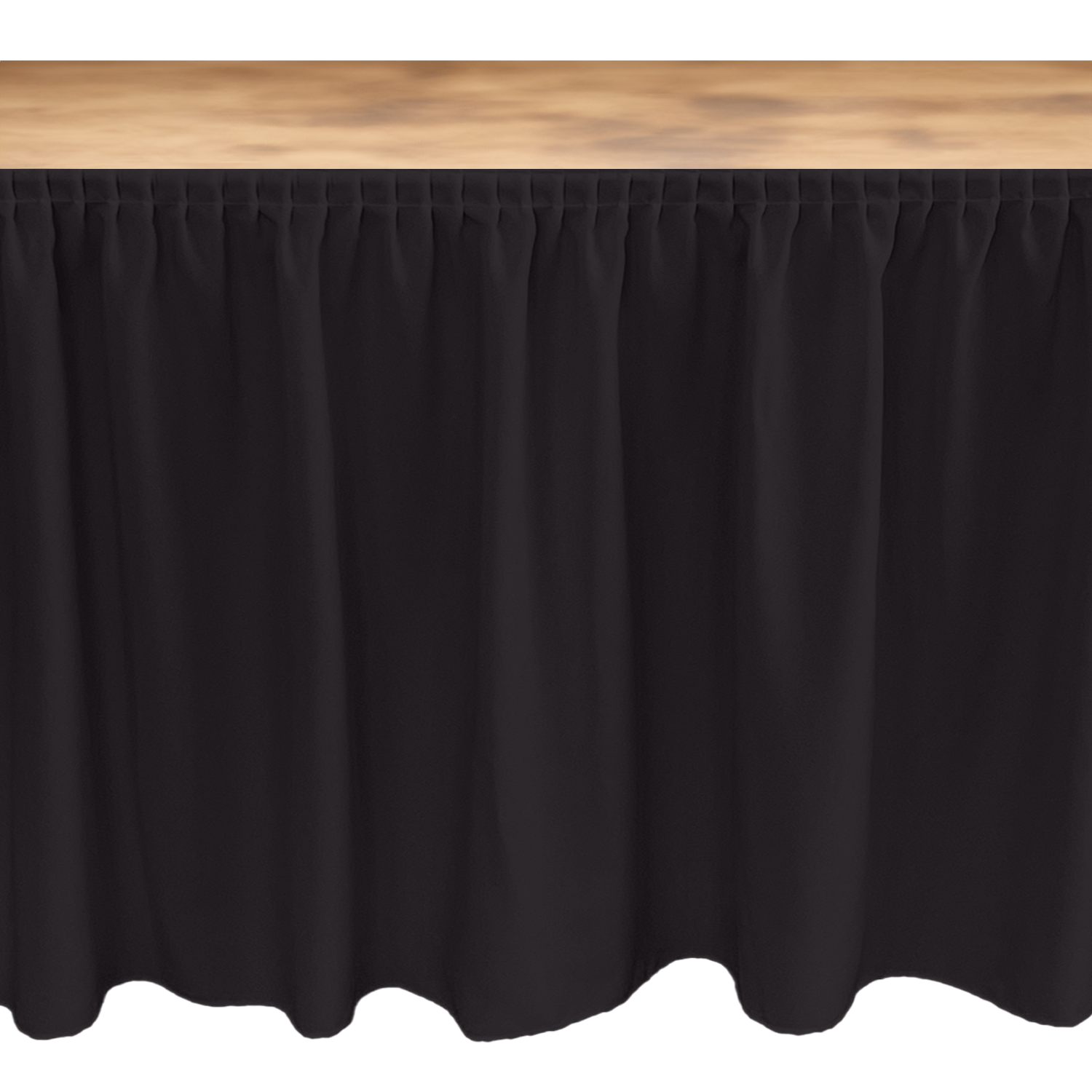 MASA ETEKLİĞİ (SKIRTING) ÖZEL ÖLÇÜ PLISSE PİLE (%180 Pile) - ANTRASİT