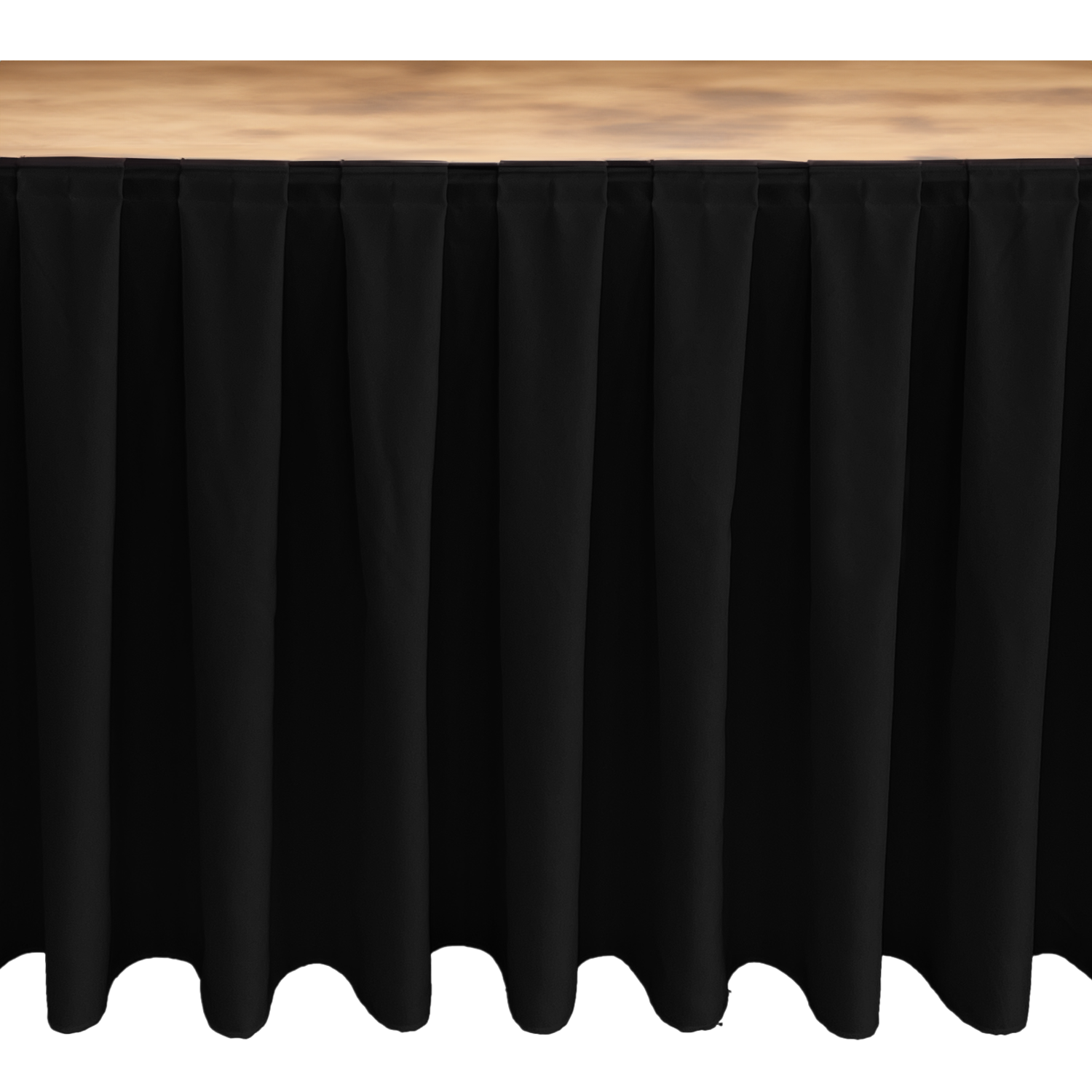 MASA ETEKLİĞİ (SKIRTING) ÖZEL ÖLÇÜ BOX PİLE (%250 Pile) - SİYAH