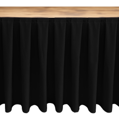 MASA ETEKLİĞİ (SKIRTING) ÖZEL ÖLÇÜ BOX PİLE (%250 Pile) - SİYAH