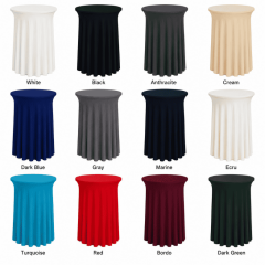 PARİS BİSTRO MASA ÖRTÜSÜ - 160 GR STREÇ 95 cm Çap - BEYAZ
