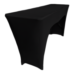 STREÇ DİKDÖRTGEN BANKET MASA ÖRTÜSÜ - 3 TARAFI KAPALI 220 GR STREÇ En : 90 cm Boy: 160 cm Yükseklik : 73 cm - SİYAH