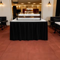 SHIRRED MASA ETEKLİĞİ (SKIRTING) STANDART ÖLÇÜ SİYAH -  470 Cm Genişlik x 73 Cm Yükseklik